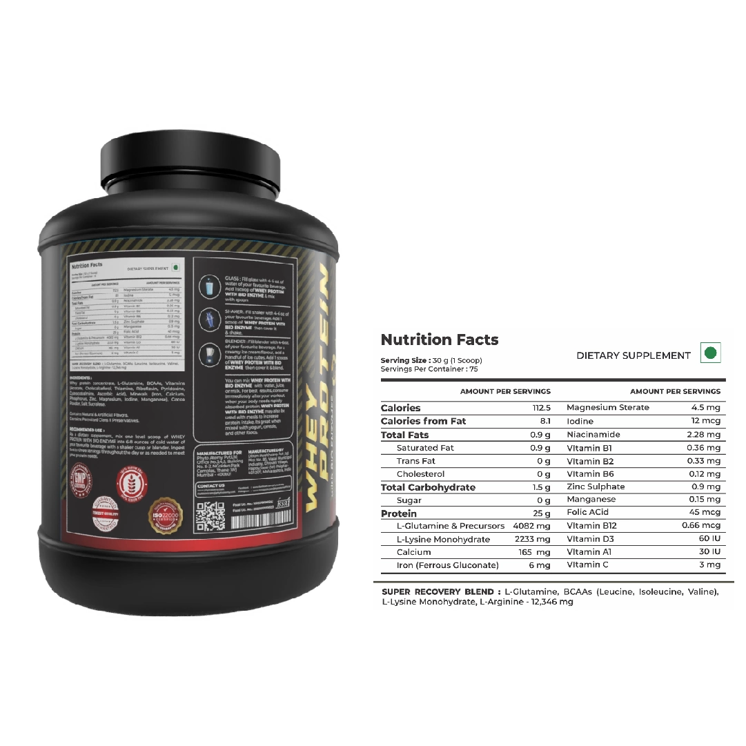 Whey Protein With Bio Enzyme (3kg)